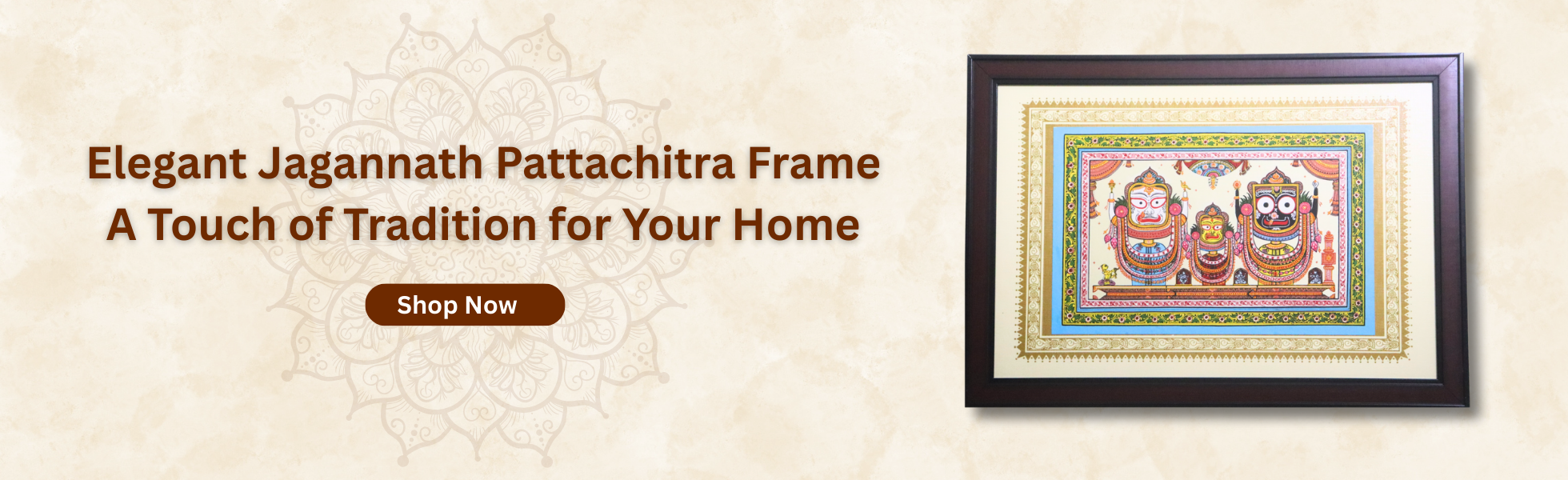 Elegant Jagannath Pattachitra Frame – A Touch of Tradition for Your Home (1960 x 600 px)